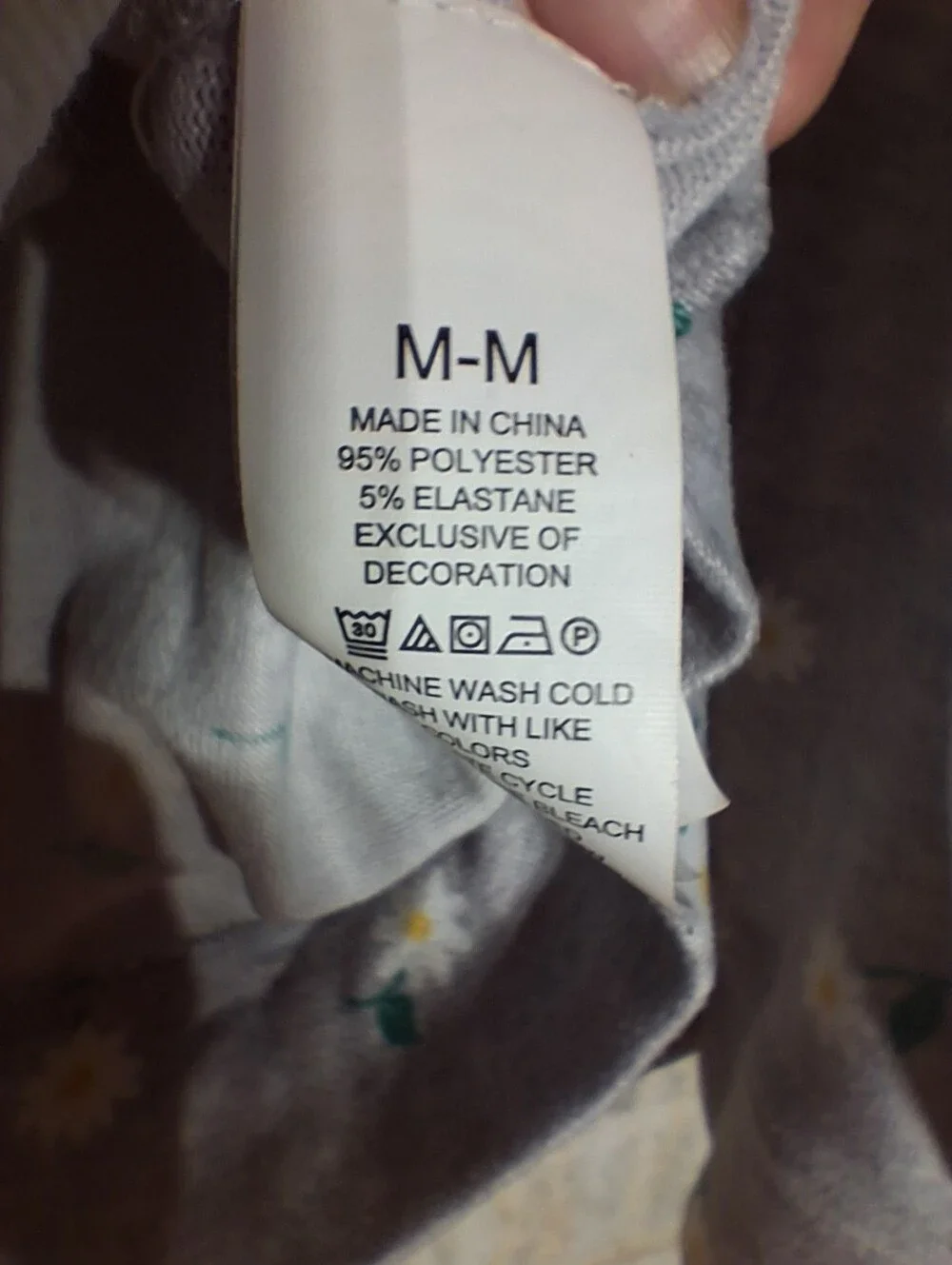 kate spade Gray Floral Sweatshirt with White Daisies